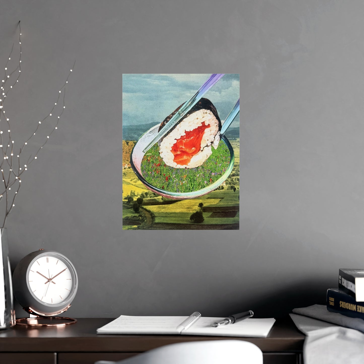 Fields of Soy | Analog Collage Art Print