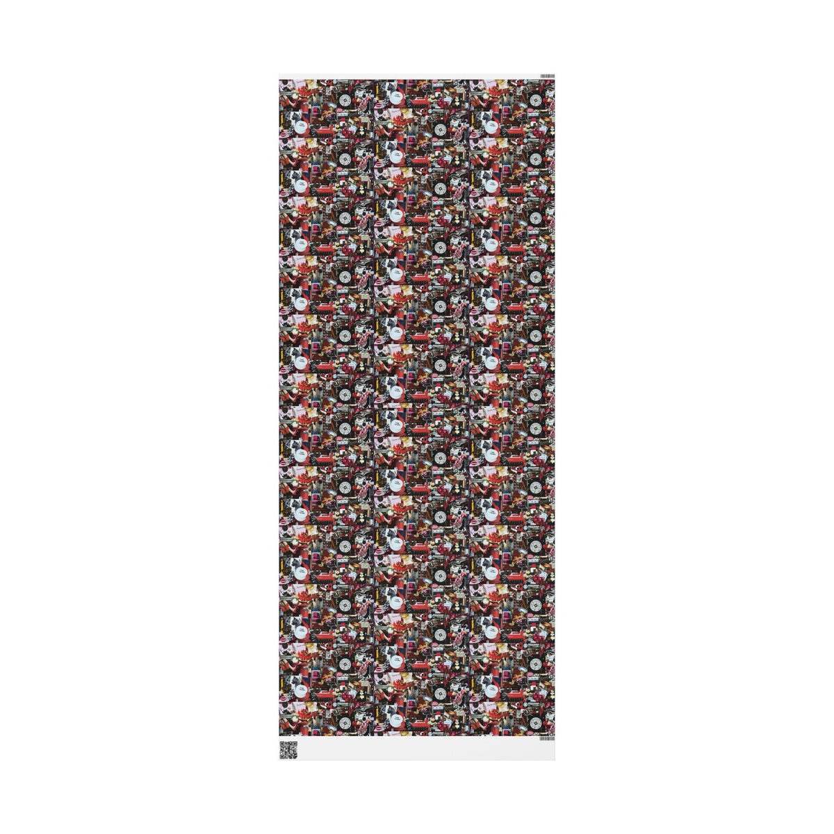 Bright Red Lipstick | Analog Collage Wrapping Paper