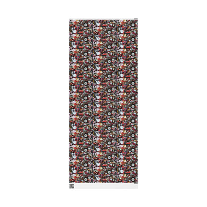 Bright Red Lipstick | Analog Collage Wrapping Paper