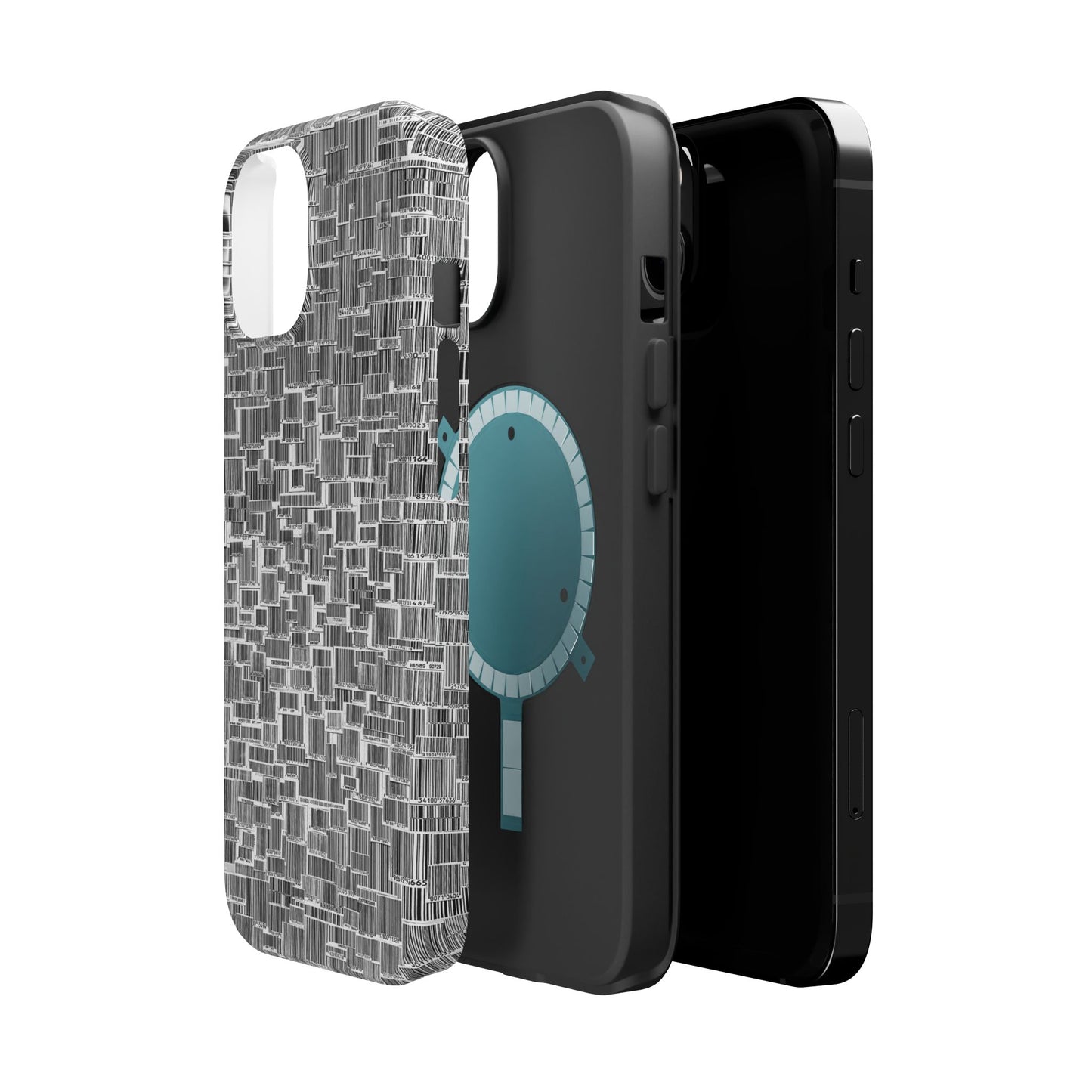 Barcode Collage Phone Case - Magnetic Impact-Resistant Phone Case