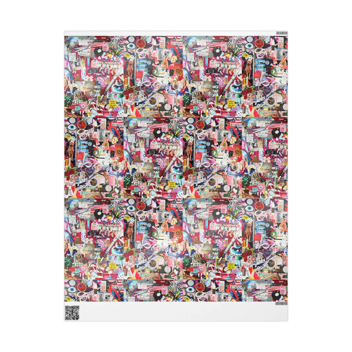 In My Crafty Era | Collage Art Wrapping Paper