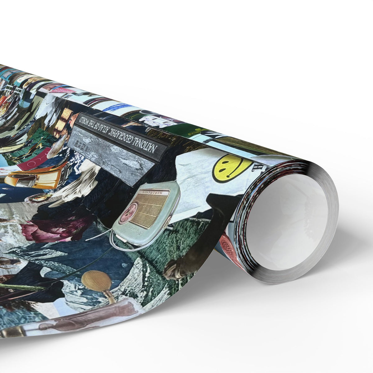 Cool Girl | Analog Collage Wrapping Paper