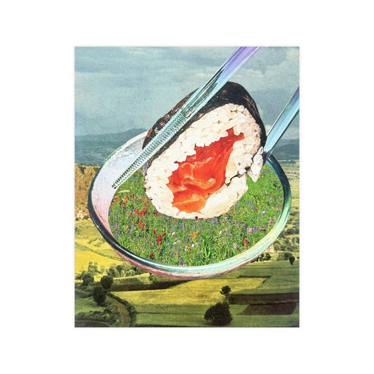 Fields of Soy | Analog Collage Art Print