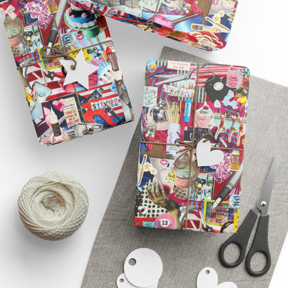 In My Crafty Era | Collage Art Wrapping Paper