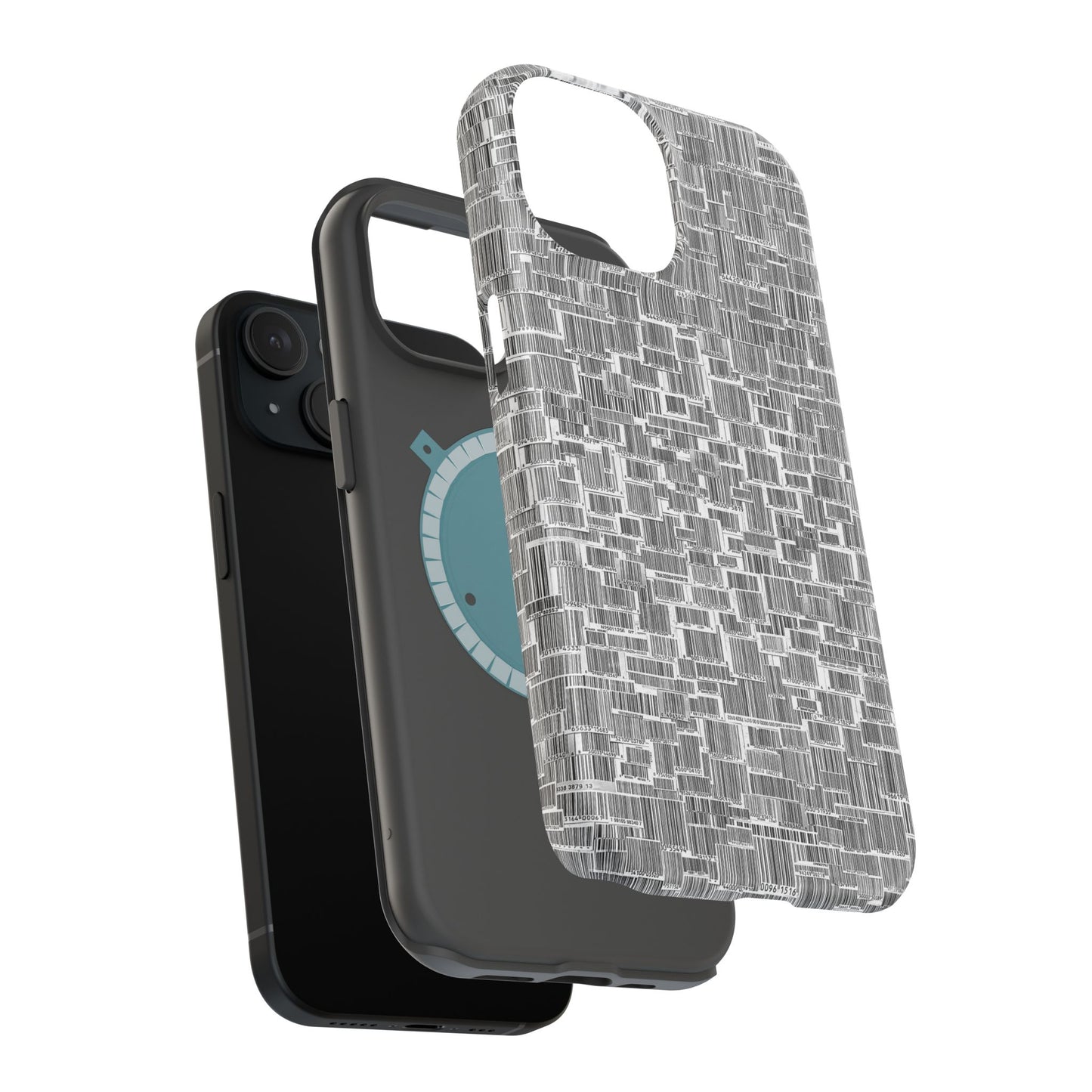 Barcode Collage Phone Case - Magnetic Impact-Resistant Phone Case