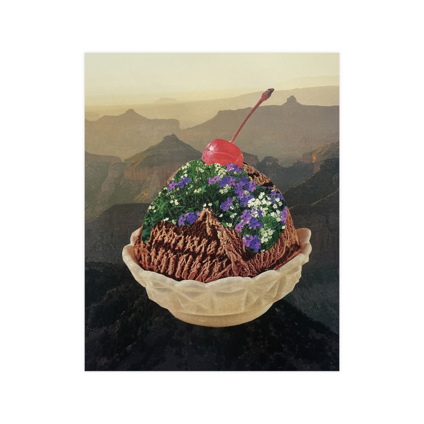 Desert Dessert | Matte Analog Collage Print Art