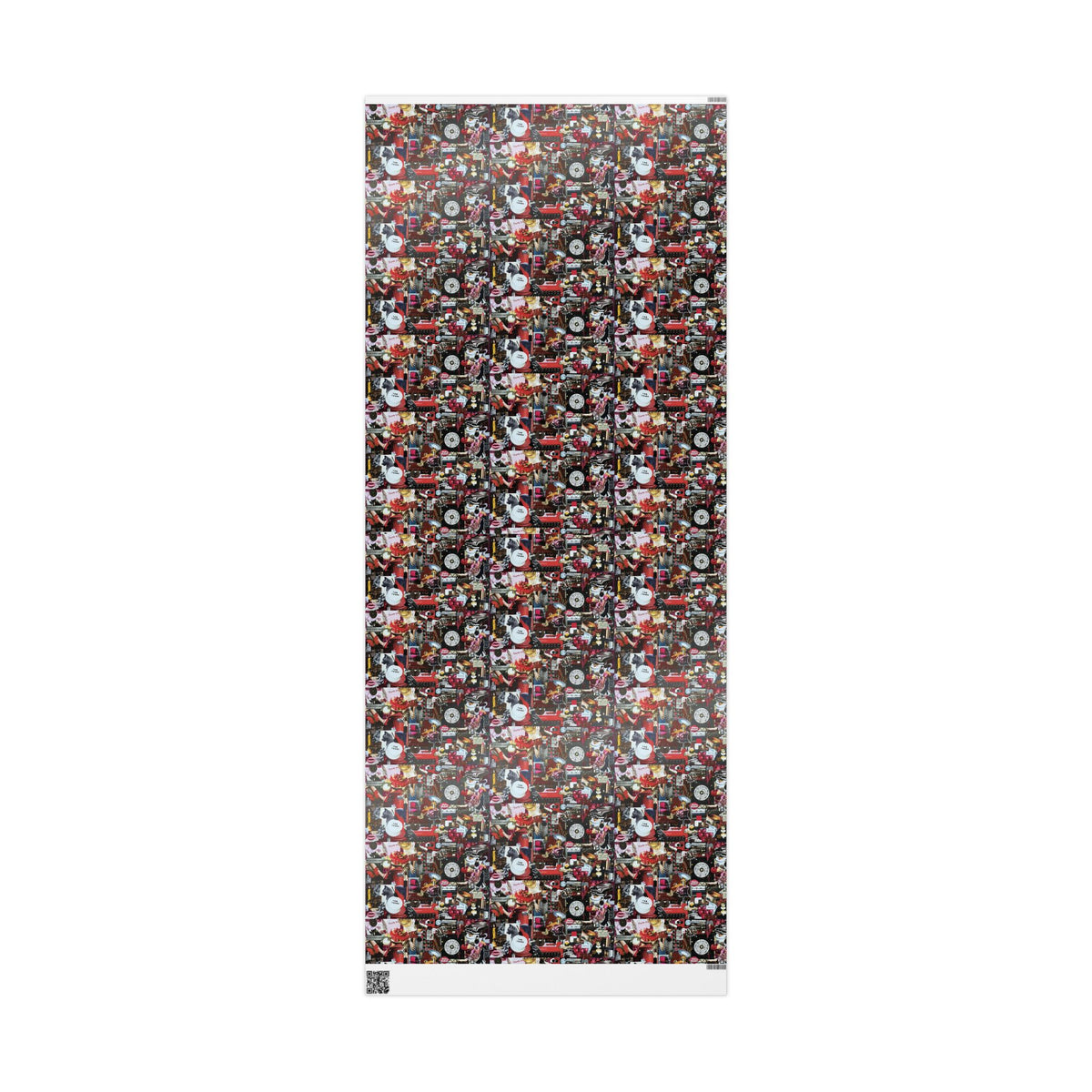 Bright Red Lipstick | Analog Collage Wrapping Paper