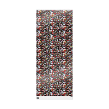 Bright Red Lipstick | Analog Collage Wrapping Paper