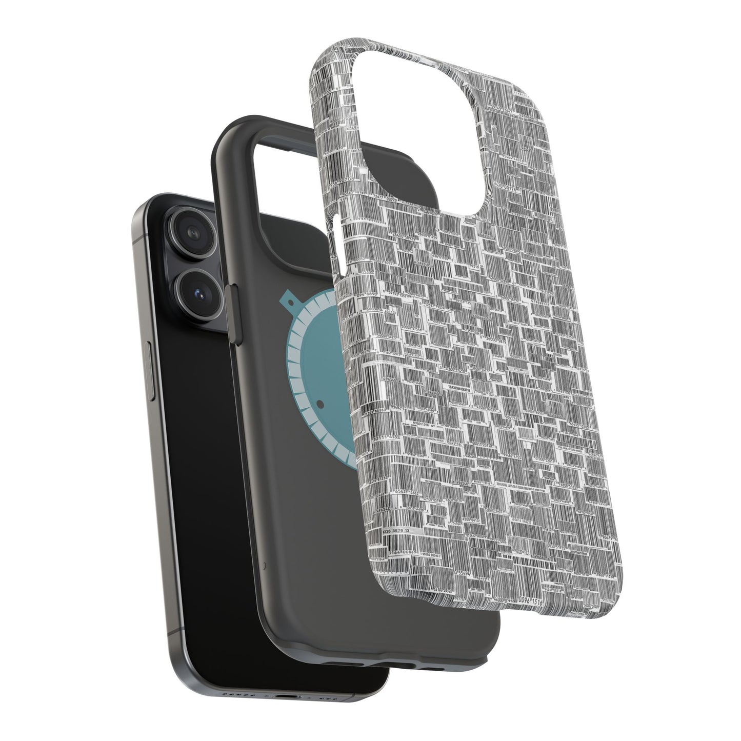 Barcode Collage Phone Case - Magnetic Impact-Resistant Phone Case