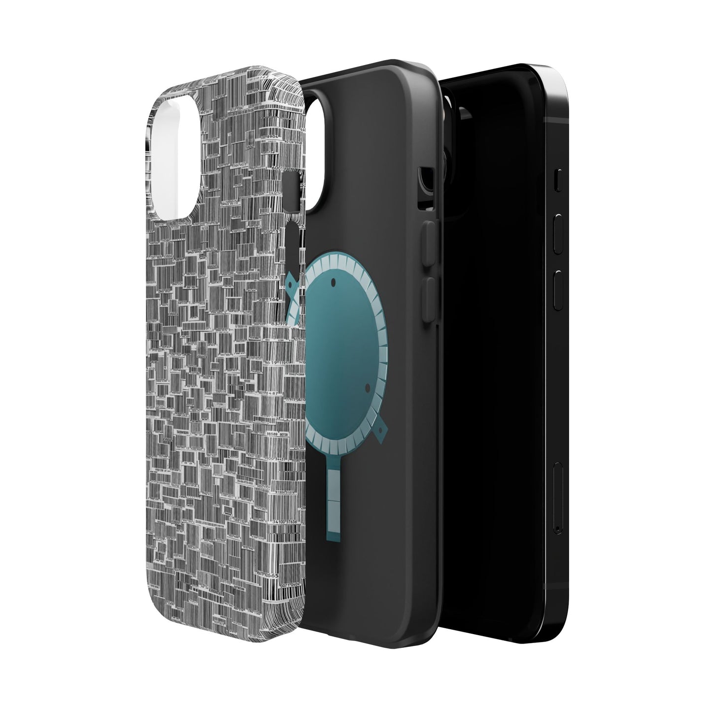 Barcode Collage Phone Case - Magnetic Impact-Resistant Phone Case