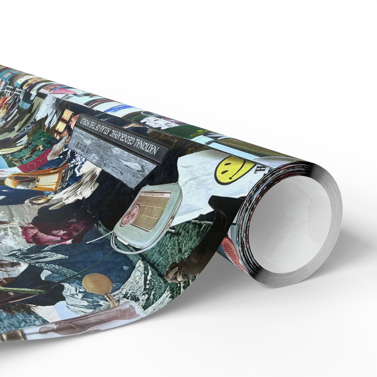 Cool Girl | Analog Collage Wrapping Paper