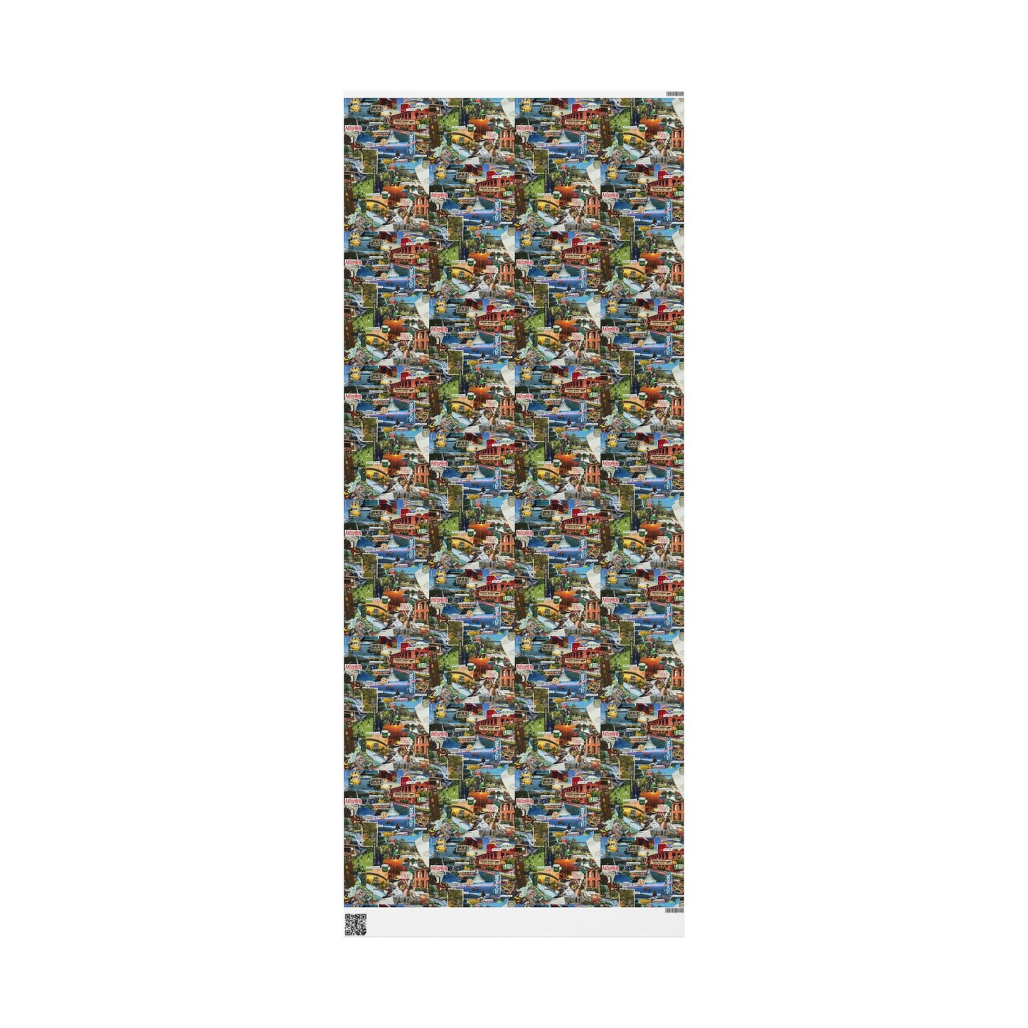 GREENVILLE, SC Collage Wrapping Paper