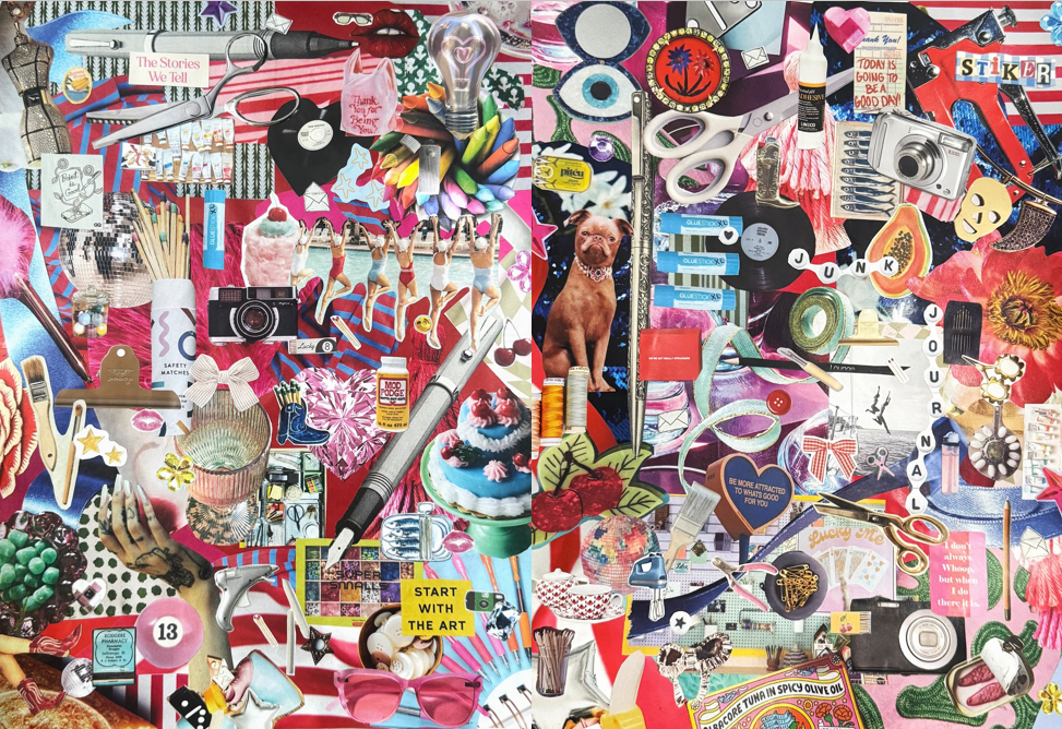 In My Crafty Era | Collage Art Wrapping Paper