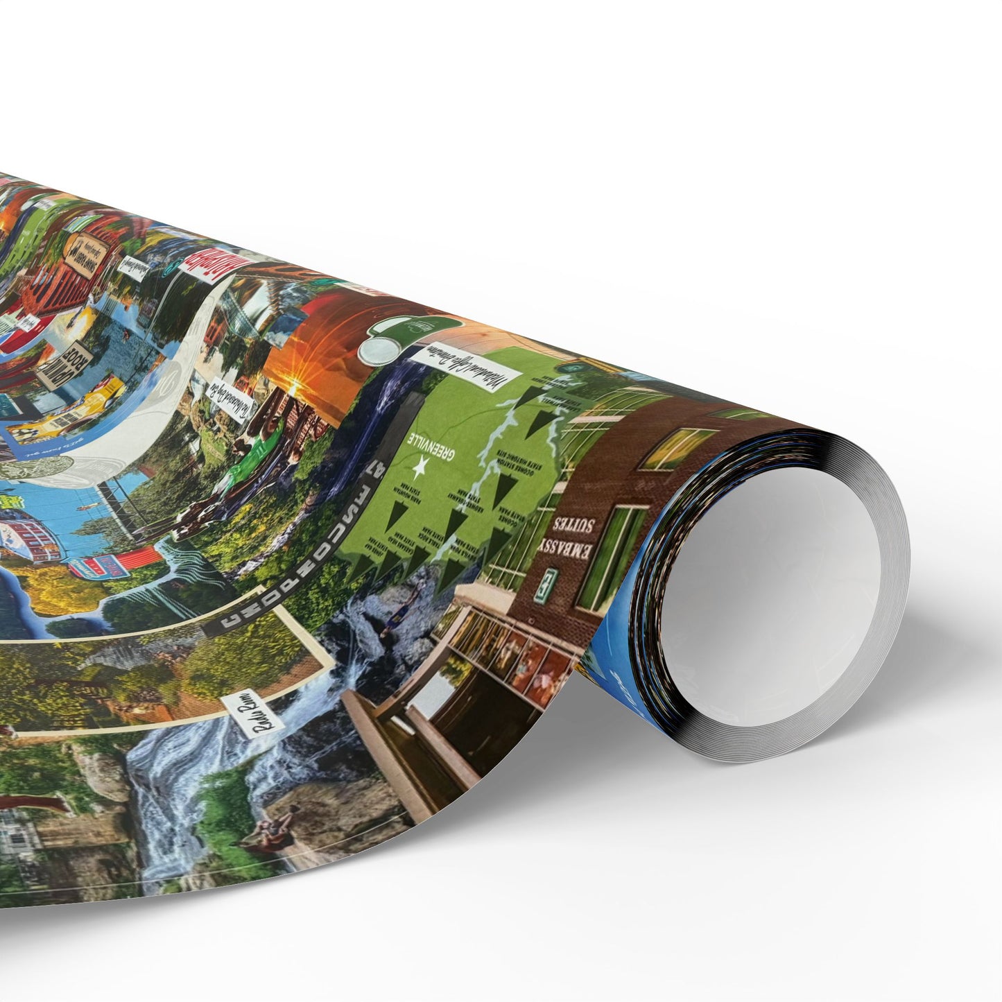 GREENVILLE, SC Collage Wrapping Paper
