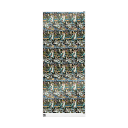 Create Your Own World | Collage Art Wrapping Paper