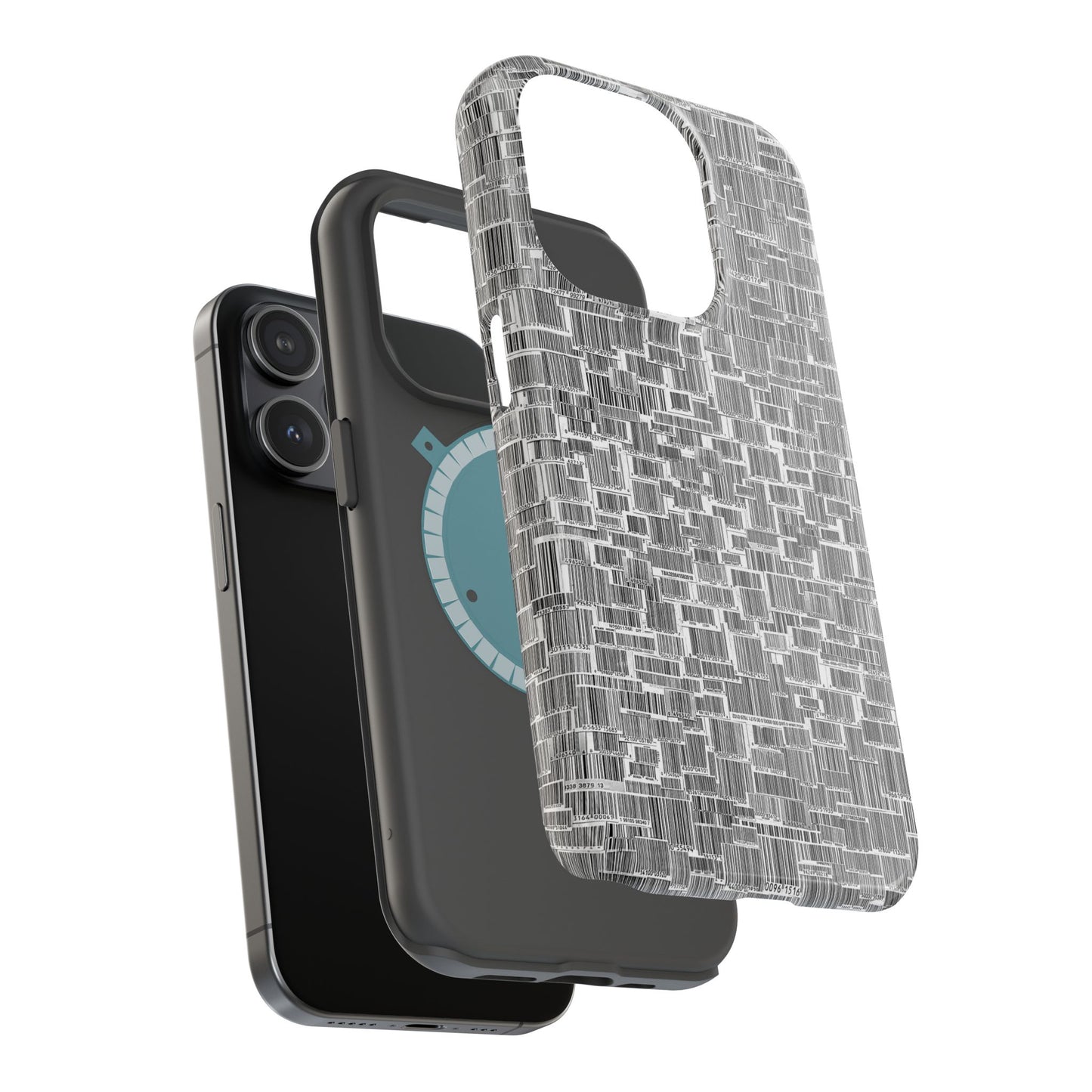 Barcode Collage Phone Case - Magnetic Impact-Resistant Phone Case