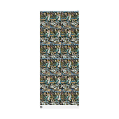 Create Your Own World | Collage Art Wrapping Paper