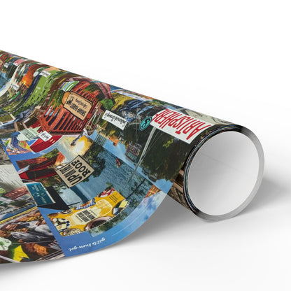 GREENVILLE, SC Collage Wrapping Paper
