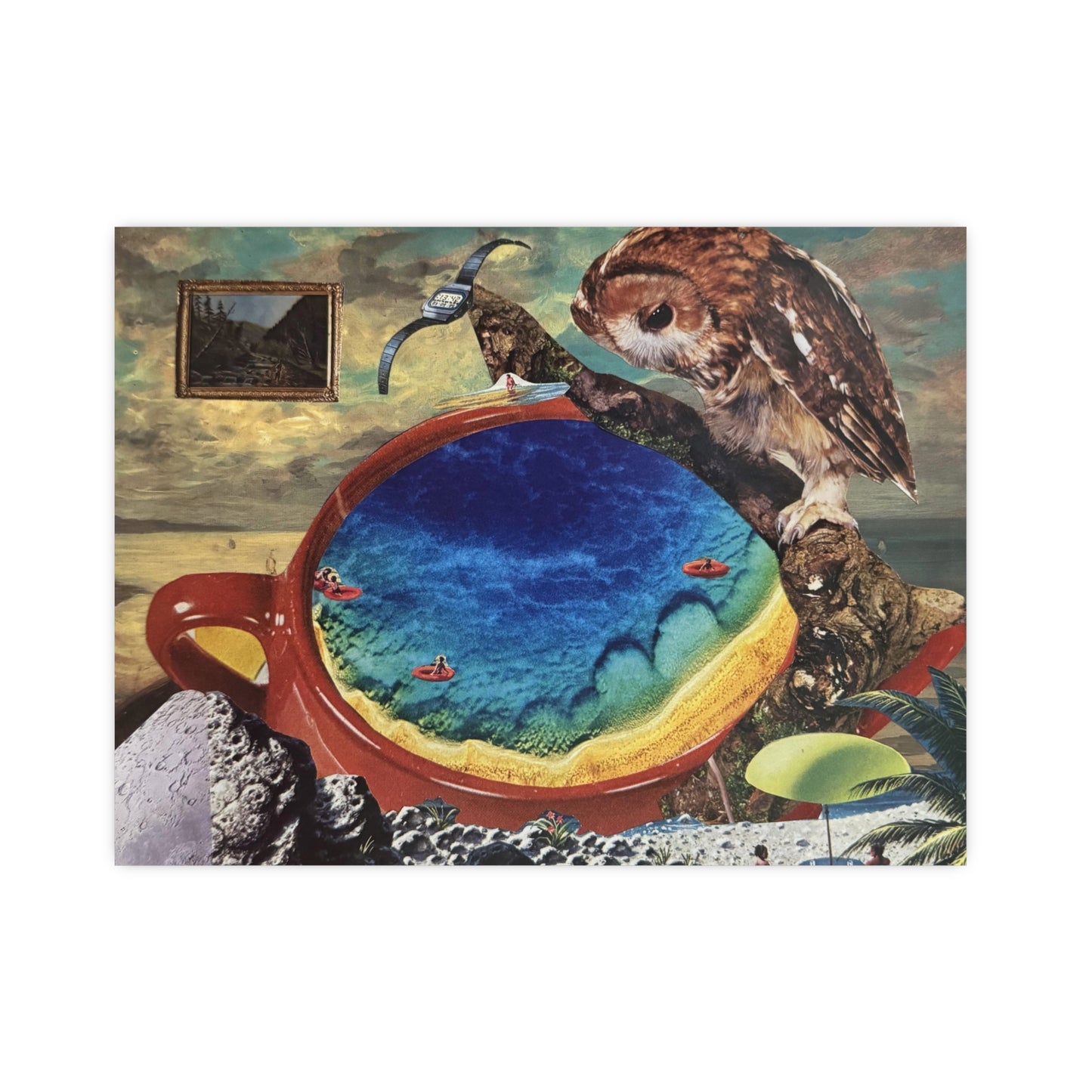 Owl Cove | Collage Print