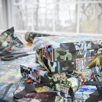 Cool Girl | Analog Collage Wrapping Paper