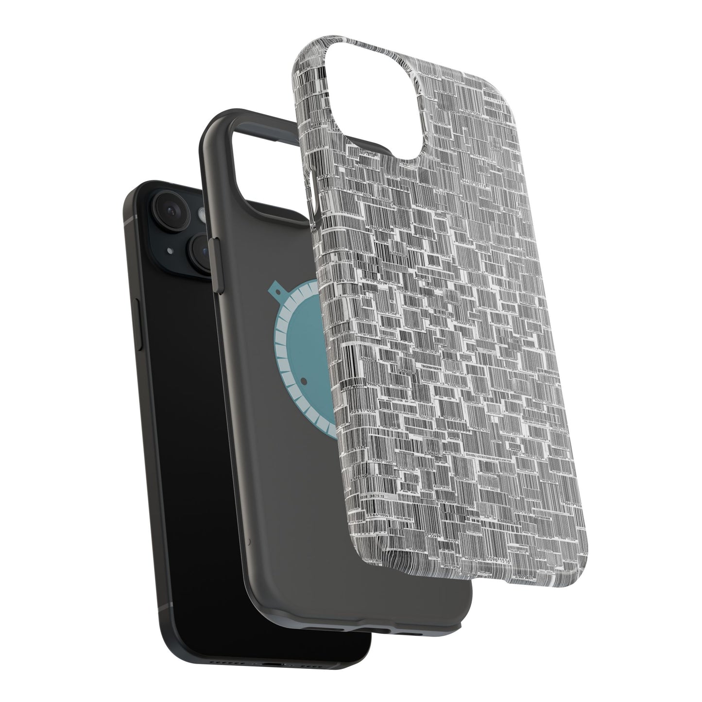 Barcode Collage Phone Case - Magnetic Impact-Resistant Phone Case