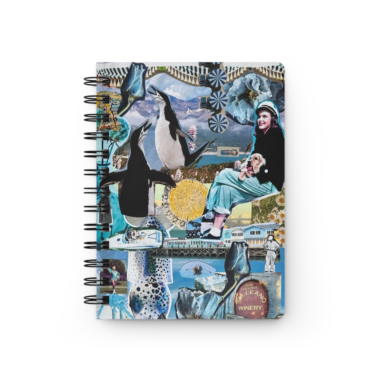 French Penguins | Mini Spiral Notebook