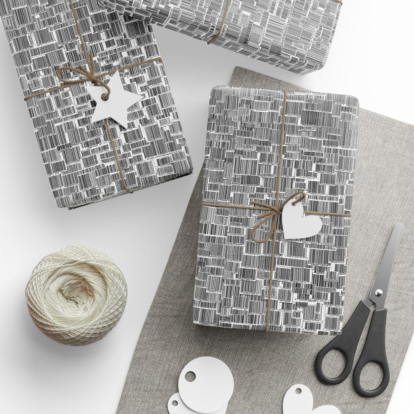 Why Not - Bar Code Collage Wrapping Paper