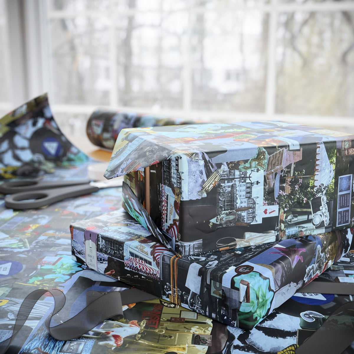 Lipstick and Loud Noises  | Collage Wrapping Paper
