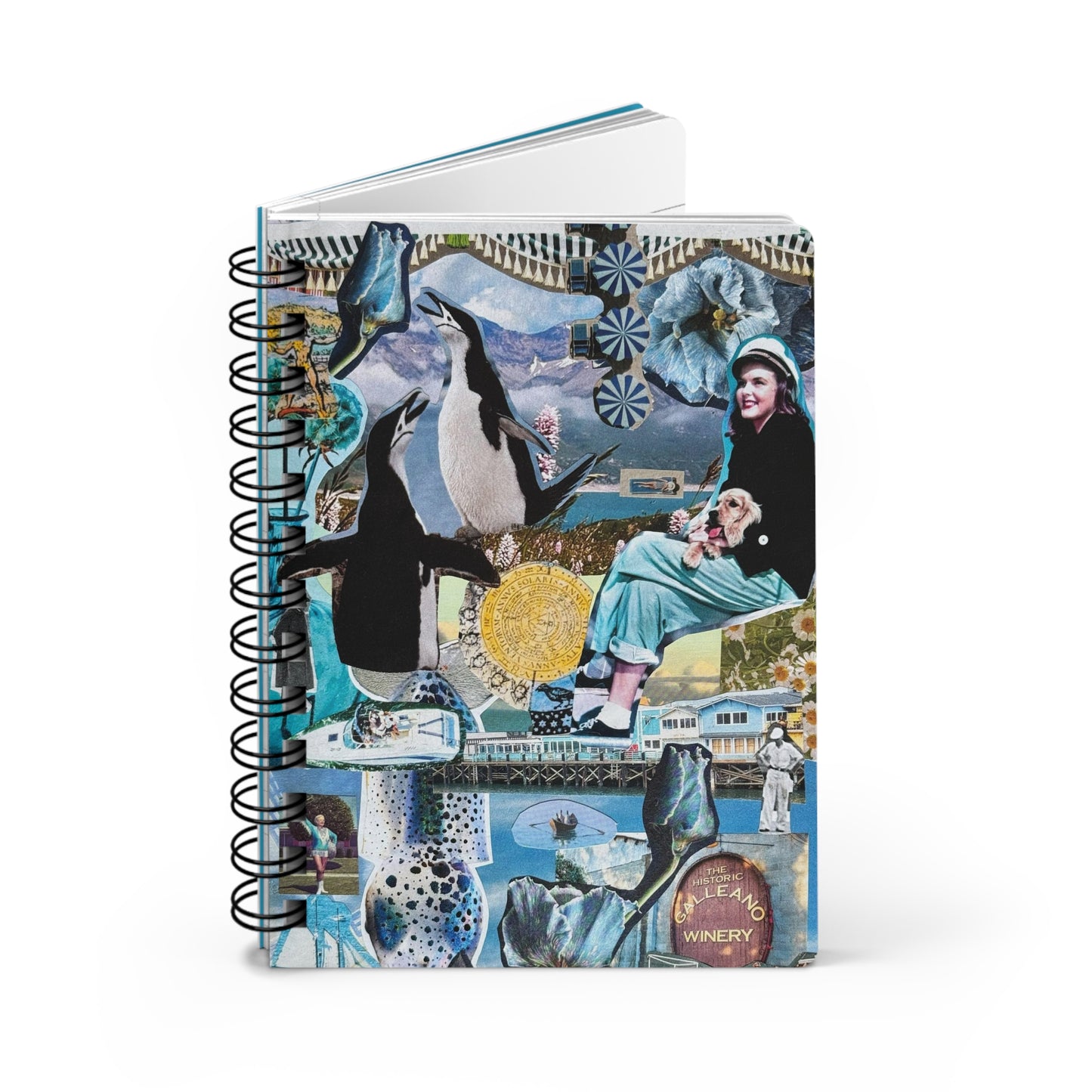 French Penguins | Mini Spiral Notebook