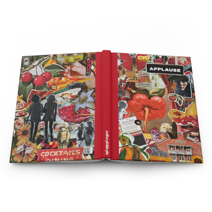 Bright Red Lipstick | Hardcover Journal | Double Sided