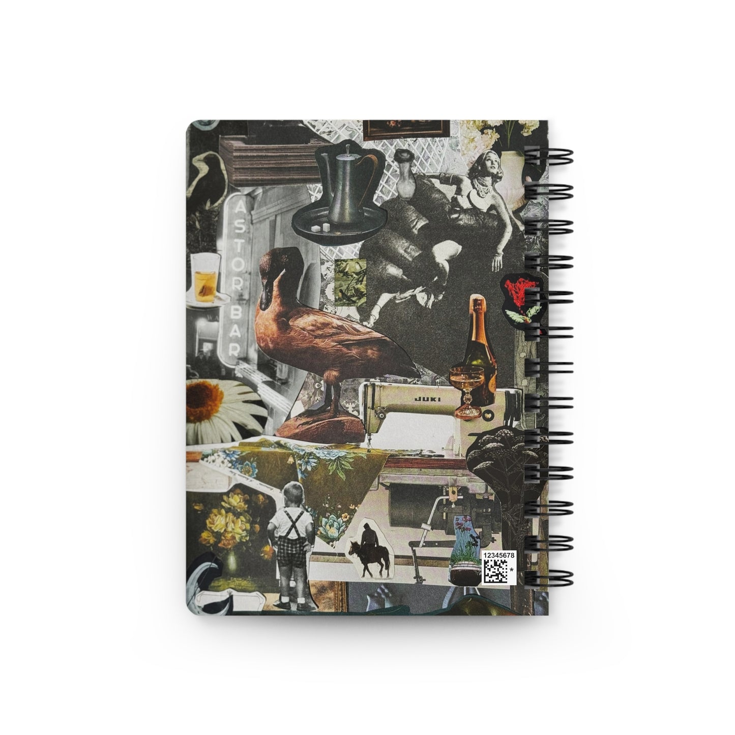 Velvet Daisy | Mini Spiral Notebook — Surreal Retro Art Notebook