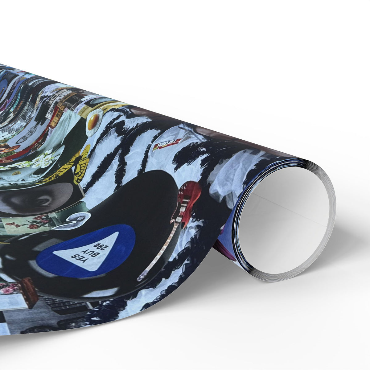 Lipstick and Loud Noises  | Collage Wrapping Paper