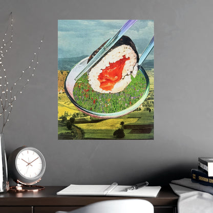 Fields of Soy | Analog Collage Art Print