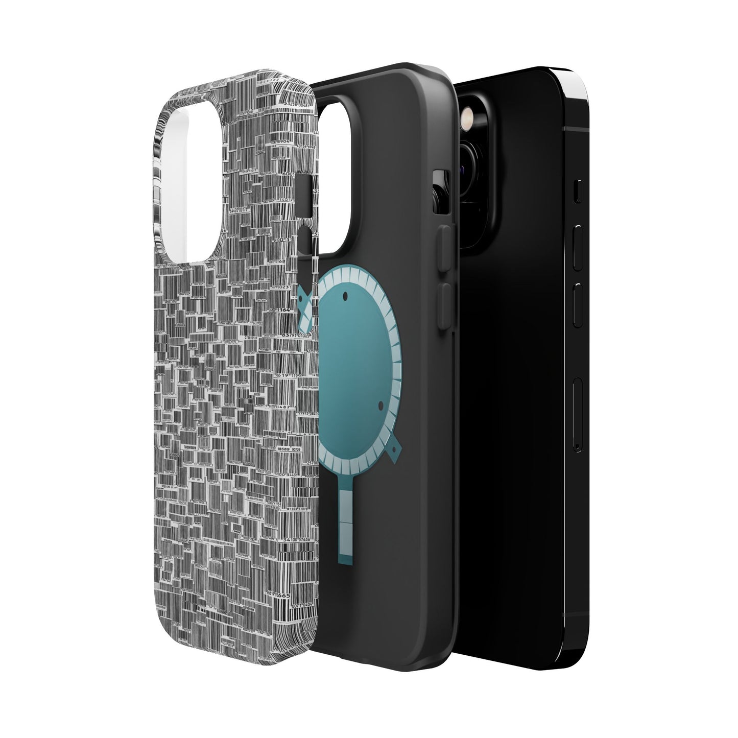 Barcode Collage Phone Case - Magnetic Impact-Resistant Phone Case