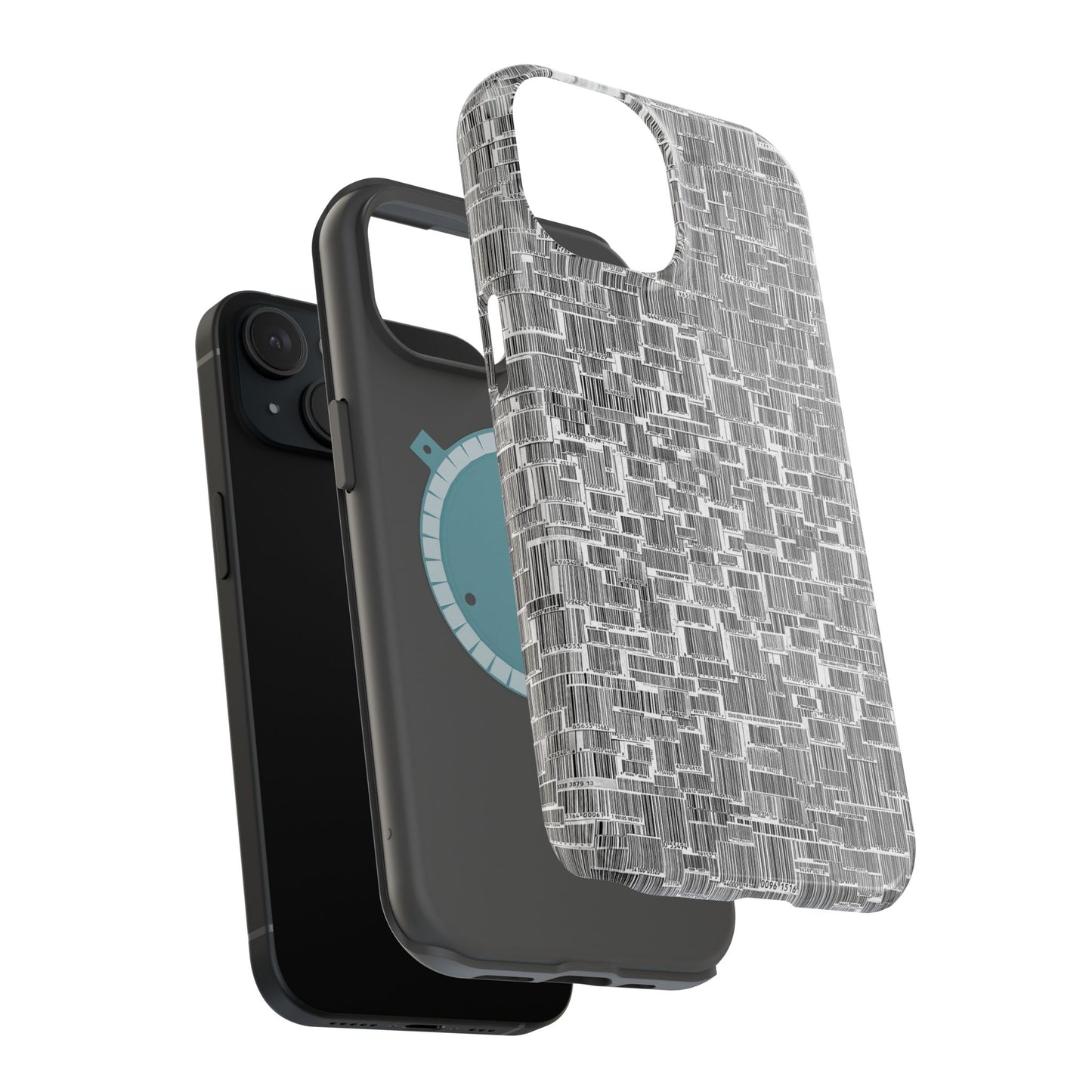 Barcode Collage Phone Case - Magnetic Impact-Resistant Phone Case