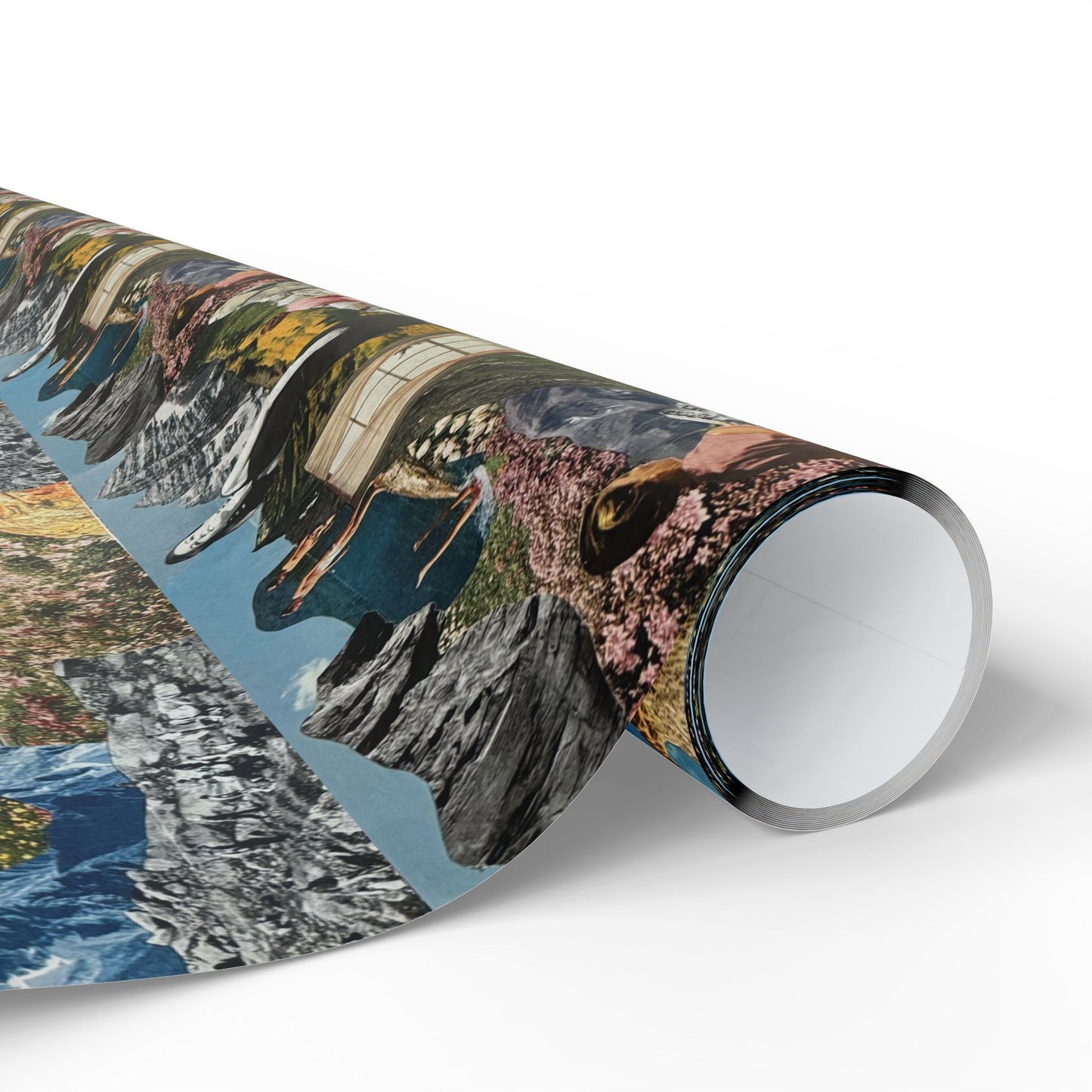 Create Your Own World | Collage Art Wrapping Paper